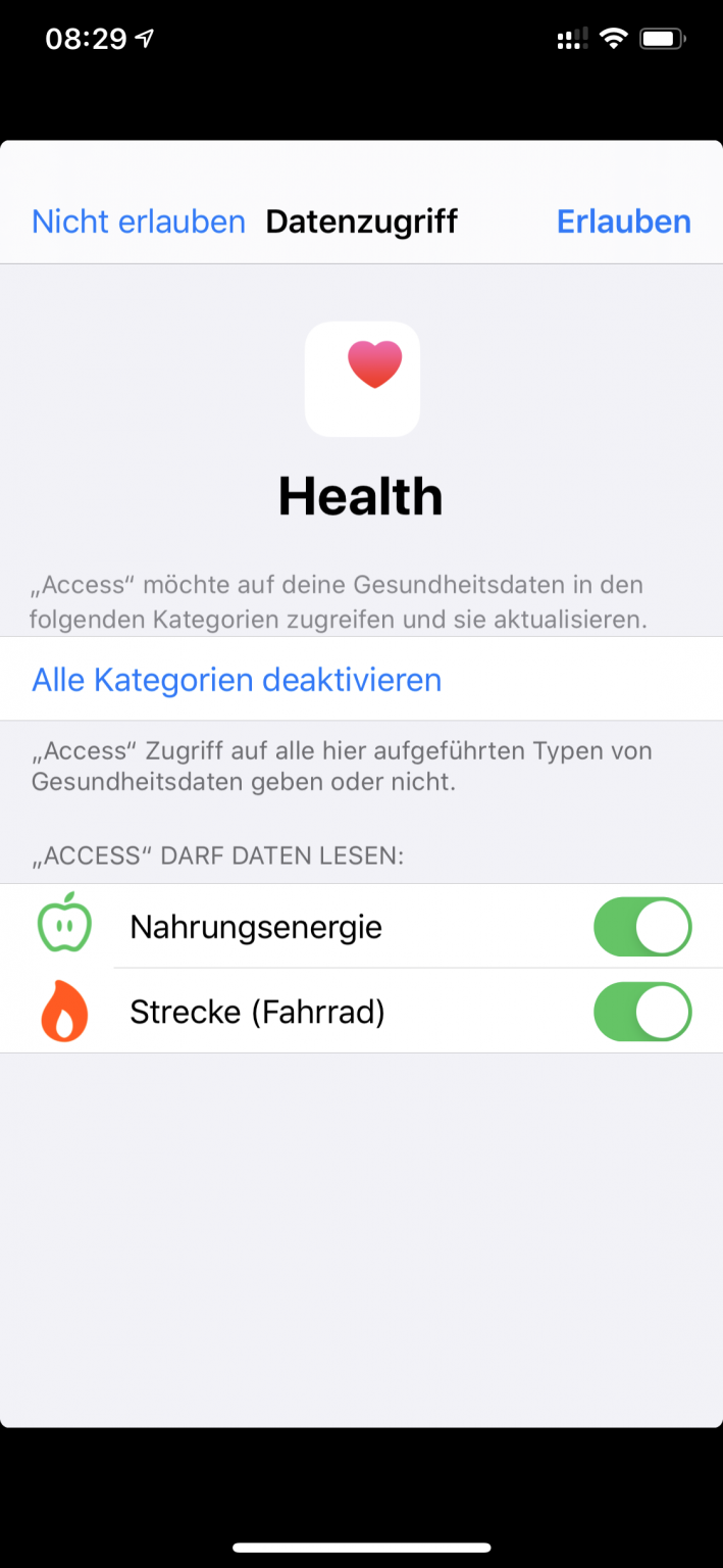 Health-Daten auslesen – FAUmac