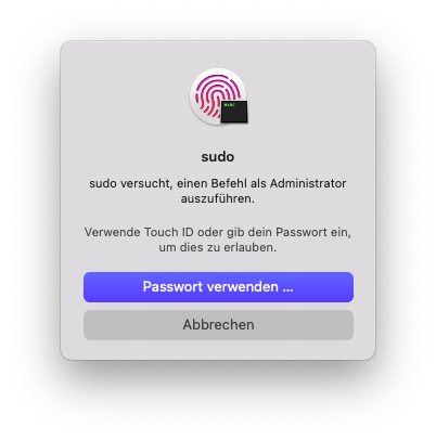 Touch ID funktioniert