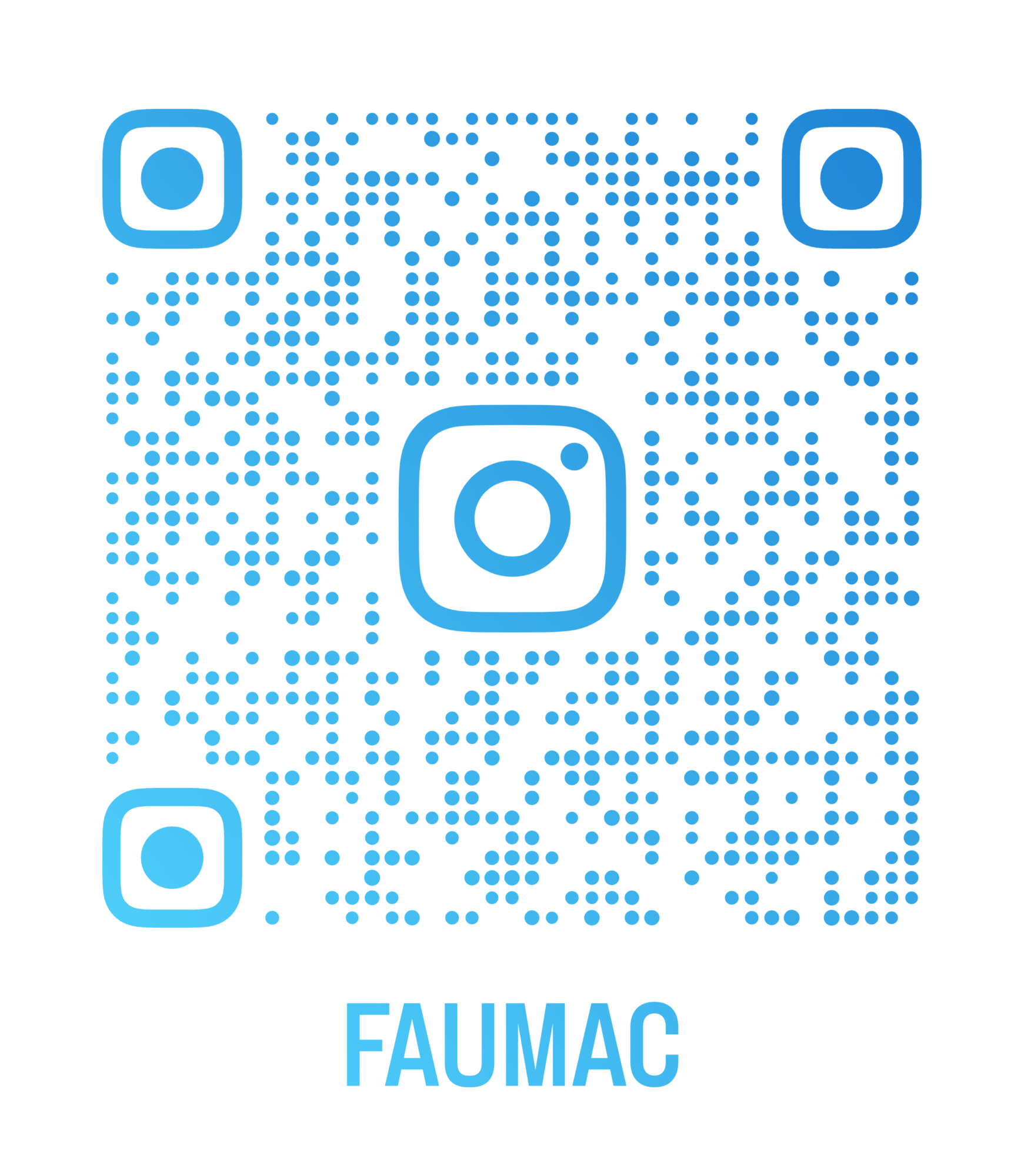 QR Code auf den FAUmac Instagram Account