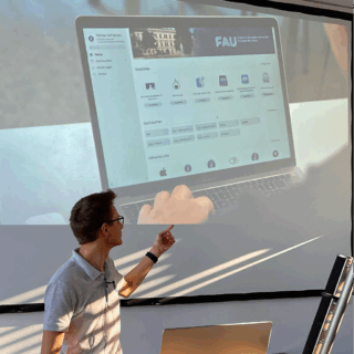 Präsentation am Apple Day