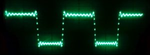 Fourier-synthesized square wave (first 20 harmonics) with wrong duty cylcle