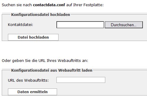 screenshot contactdata-upload